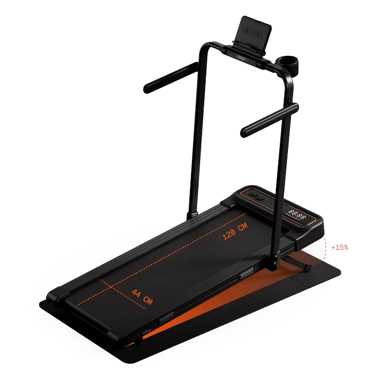 Moov Run Plus loopband (T4402A) met helling tot 15% en loopvlak van 120 × 44 cm