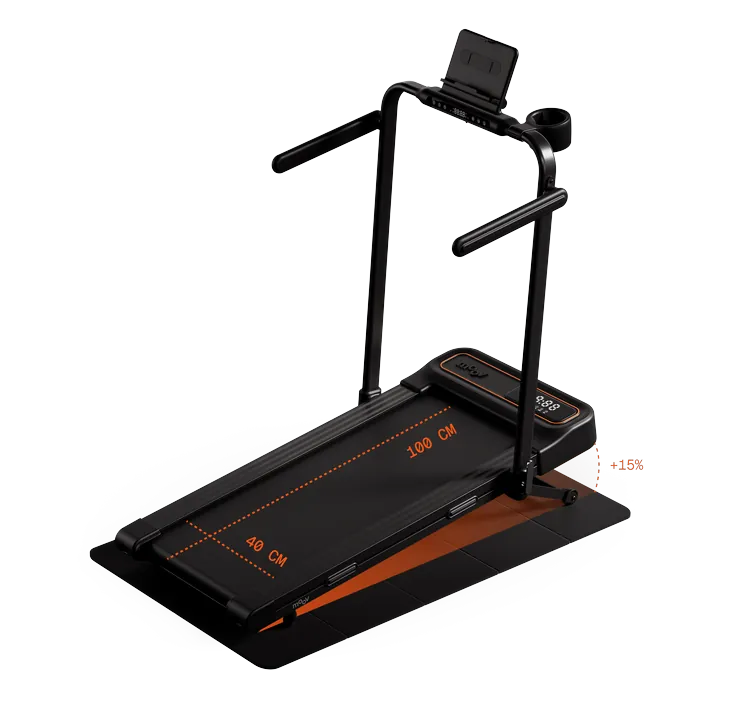 Moov Walk Plus loopband (T4016A) met automatische helling tot 15%